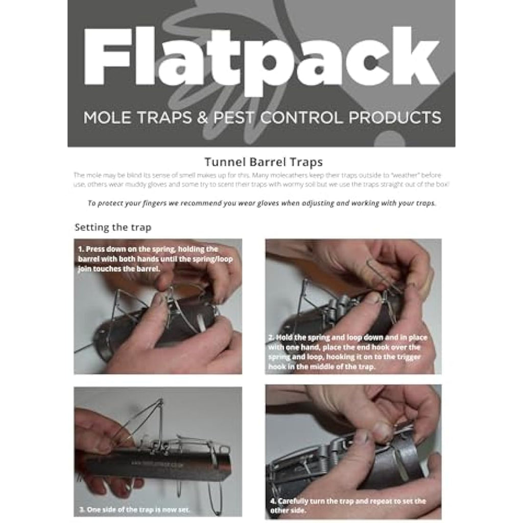 Jolof Store Stainless Steel Duffus Mole Traps - Professional 3 Pack