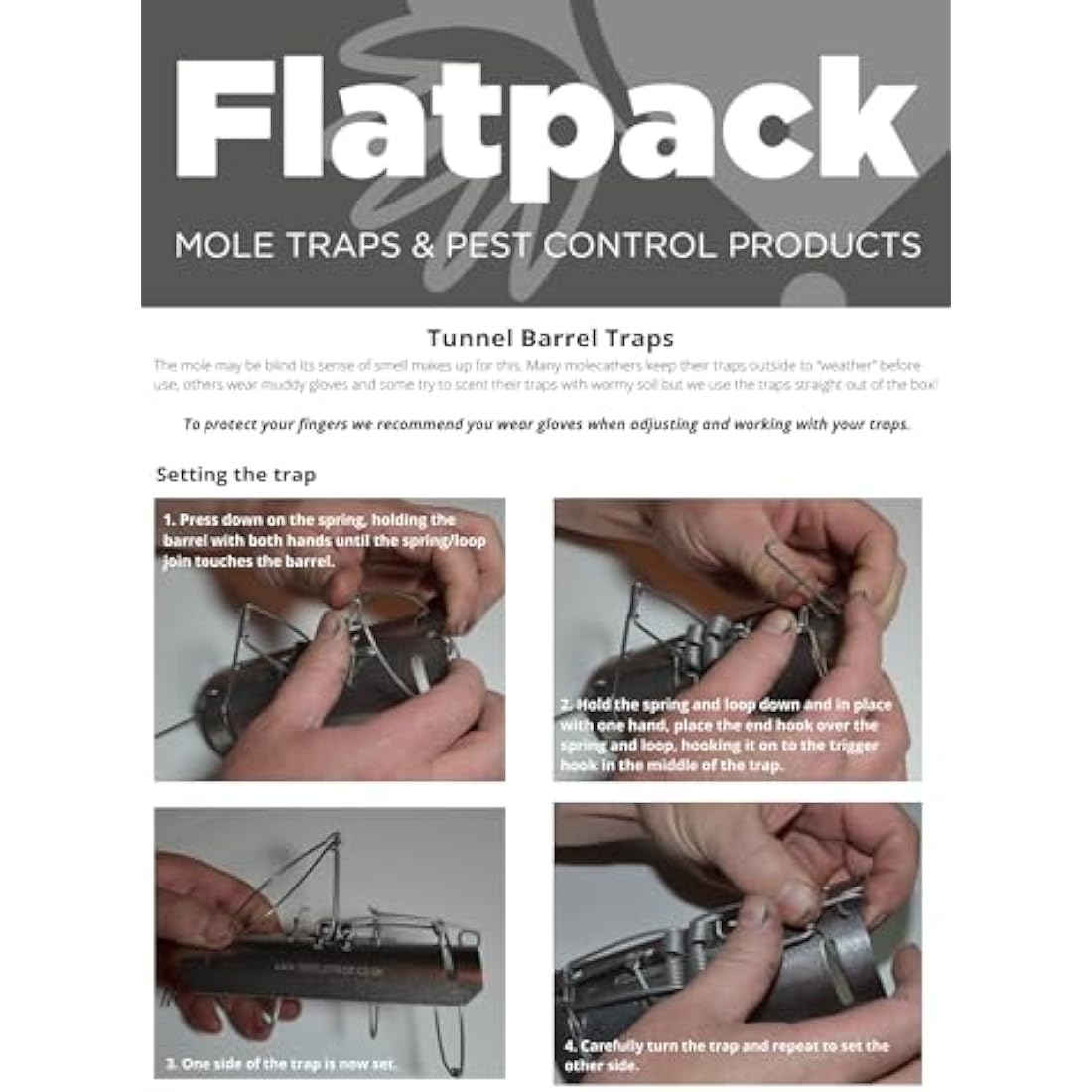 Jolof Store Stainless Steel Duffus Mole Traps - Professional 3 Pack