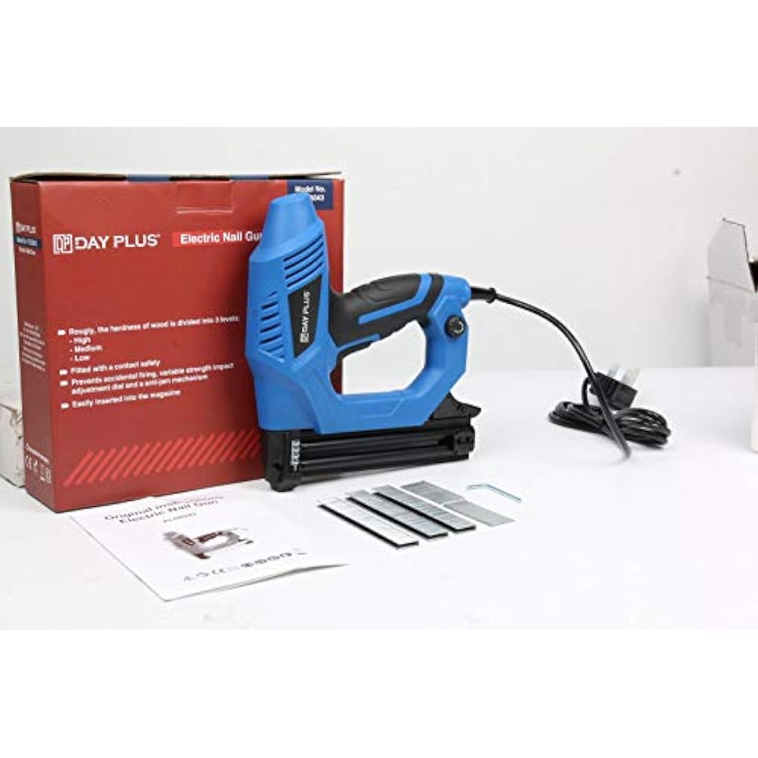 2-in-1 Electric Heavy Duty Nail Gun & Stapler Woodworking Tool