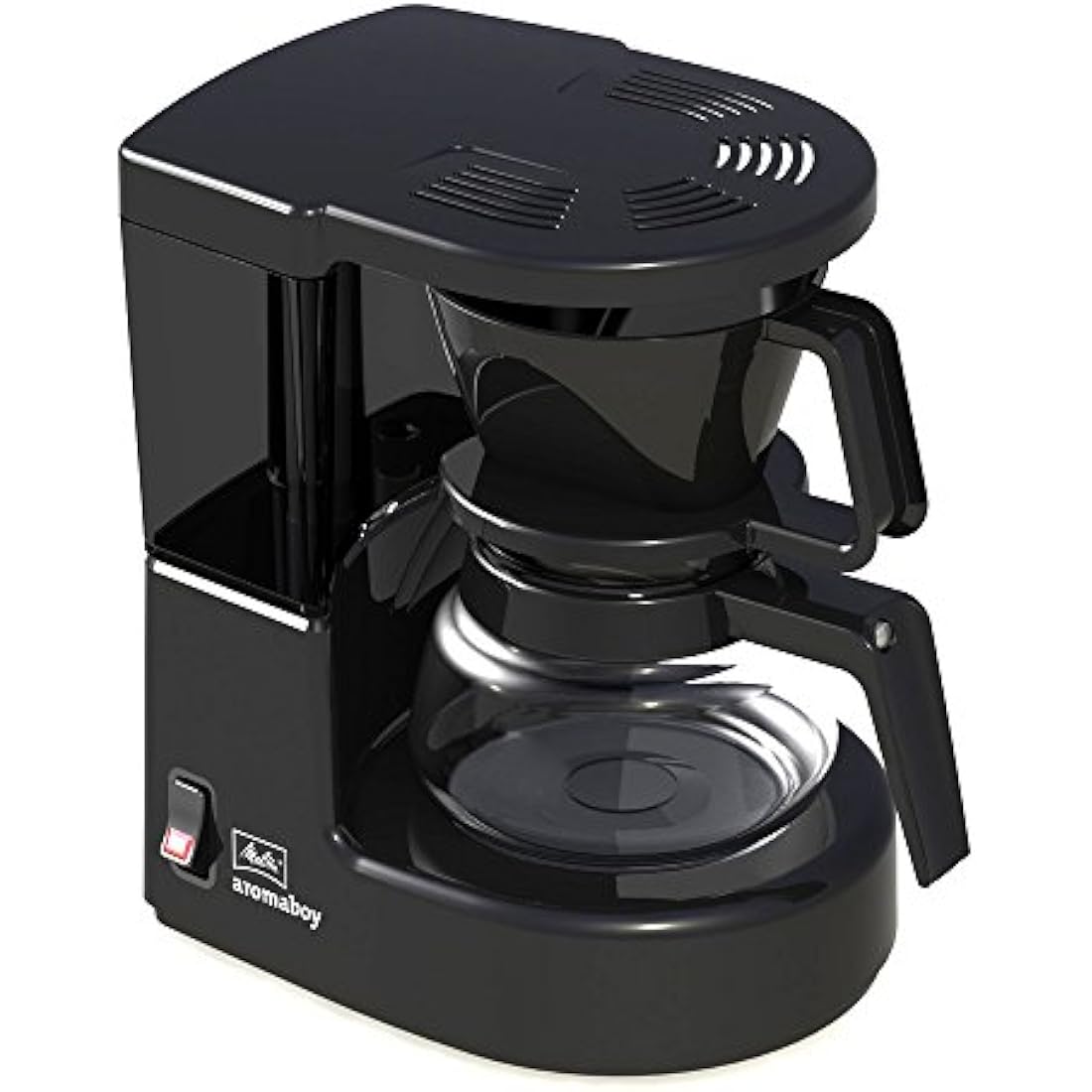 Melitta AromaBoy Filter Coffee Machine – Compact 2-Cup Design, Black
