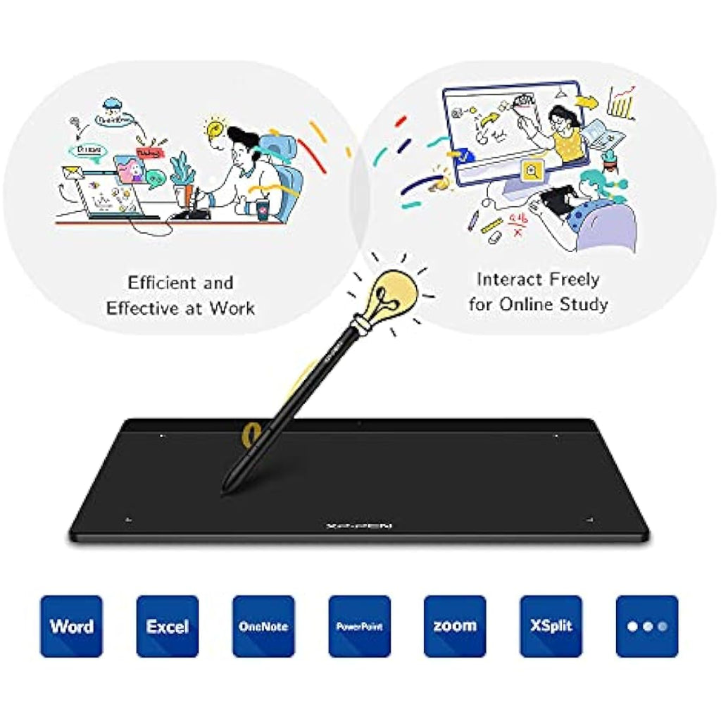 XP-PEN Deco Fun S Graphic Tablet – 6x4 Inch Drawing Pad for OSU, Black
