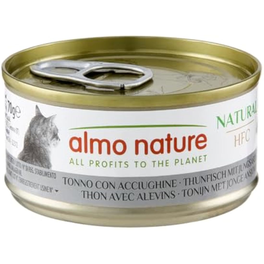 Almo Nature HFC Wet Cat Food – Tuna with Whitebait – 70g (Pack of 24)
