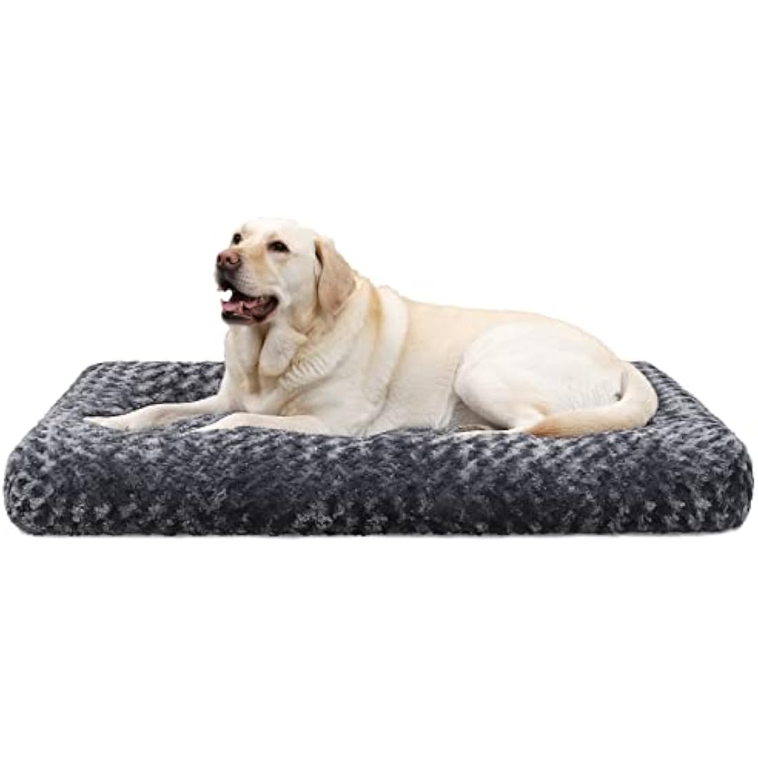 KSIIA Large Dog Bed – Washable Orthopedic Calming Mattress, Dark Grey