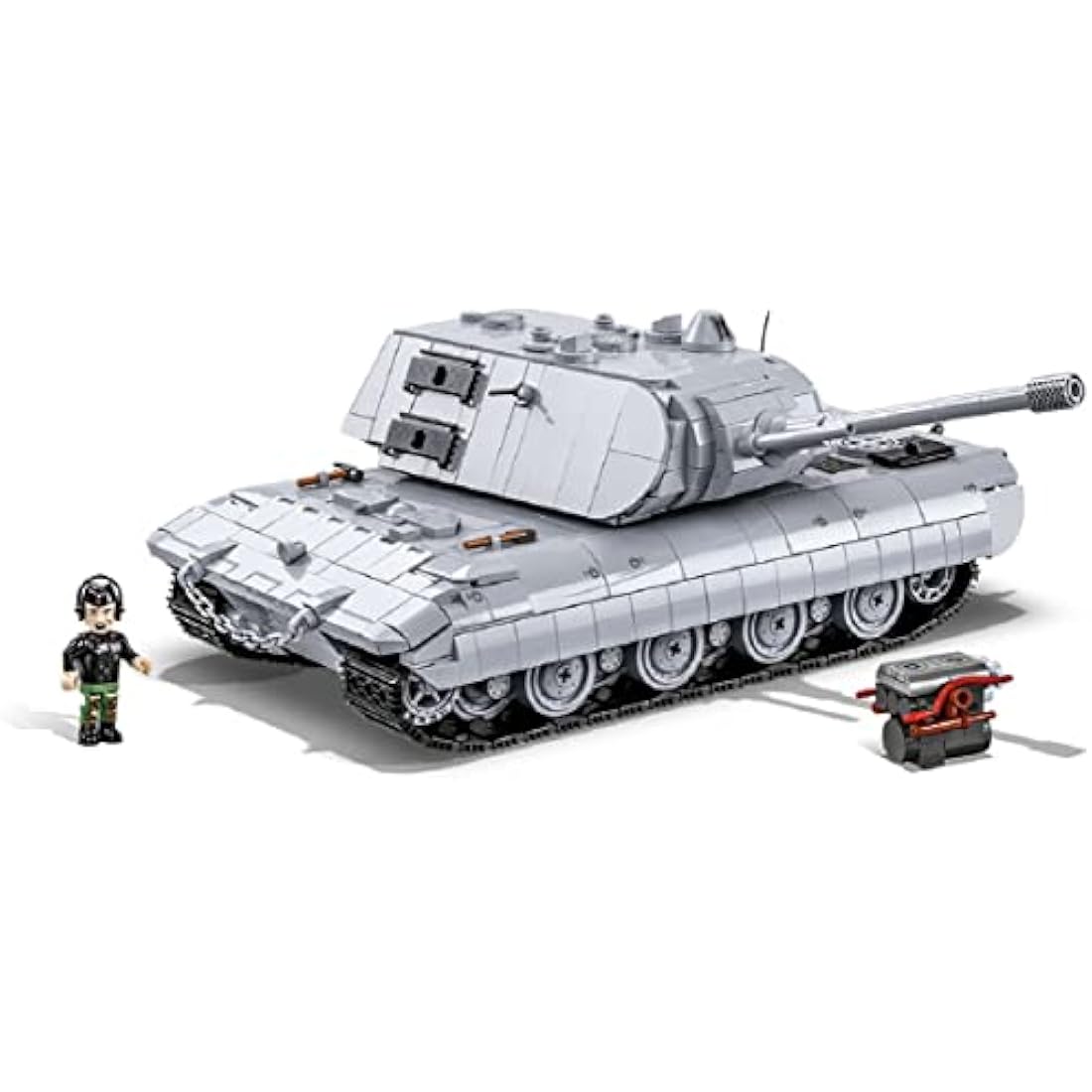 COBI Panzerkampfwagen E-100 Building Blocks Military Tank Scale Model
