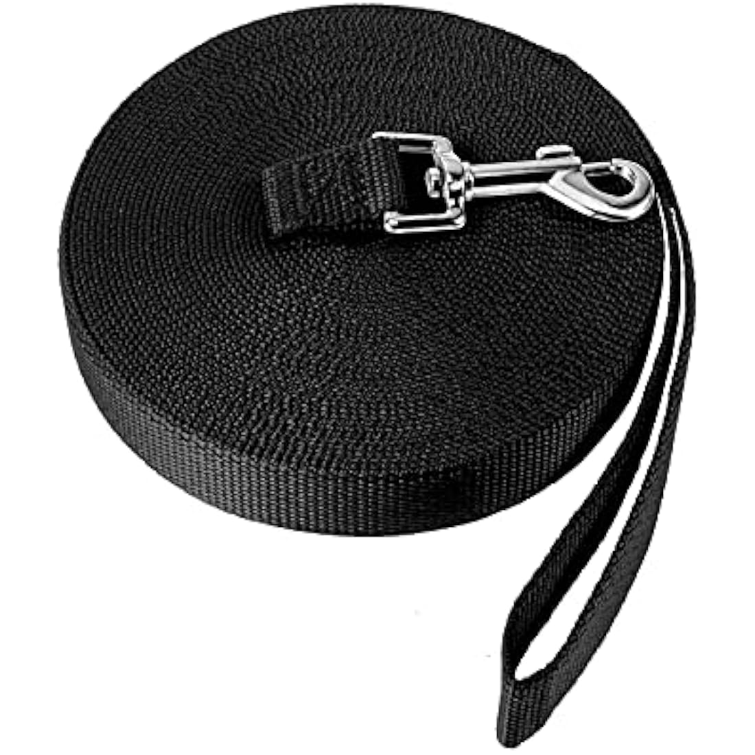 NavoX 20m Nylon Long Dog Training Lead – Black Recall Leash for Puppies