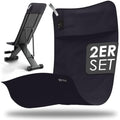 nujë Microfiber Fitness Towel 2-Piece Set with Pocket – Anthracite