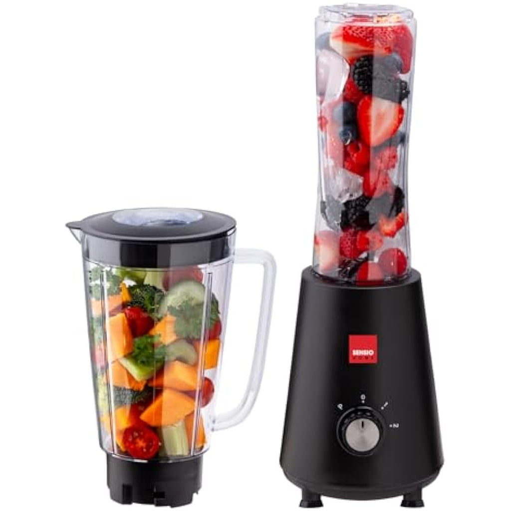 Sensio Home Personal Blender - 350W Smoothie Maker with 1L Jar & 600ml Bottle