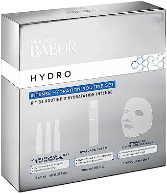 Doctor BABOR Hydro Set – Intensive Moisturizing Skincare Kit, 3 Pieces