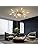 Modern Firework LED Ceiling Light | Gold Semi Flush Mount