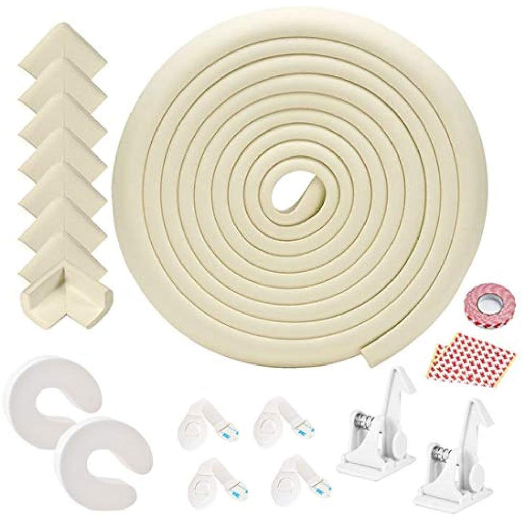 Jolof Store 17-Piece Baby Proofing Kit | Foam Edge & Corner Guards