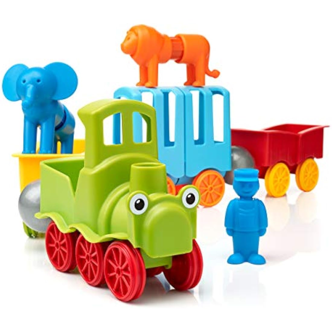 SmartMax My First Animal Train Magnetic Building Set – 25 Pieces