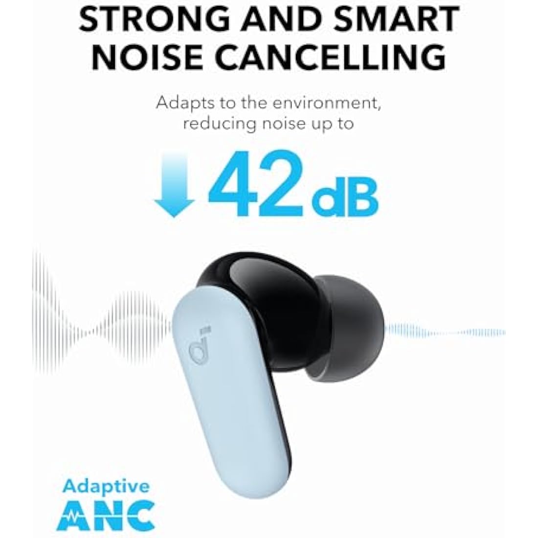 Anker soundcore P30i Noise Cancelling Earbuds | 45H Playtime & Stand