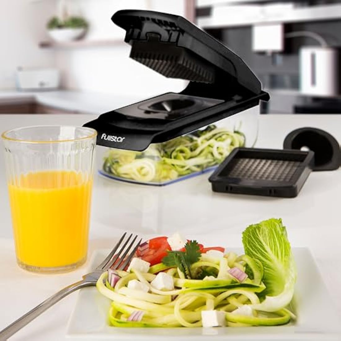 4-in-1 Vegetable Chopper and Dicer – Manual Kitchen Tool