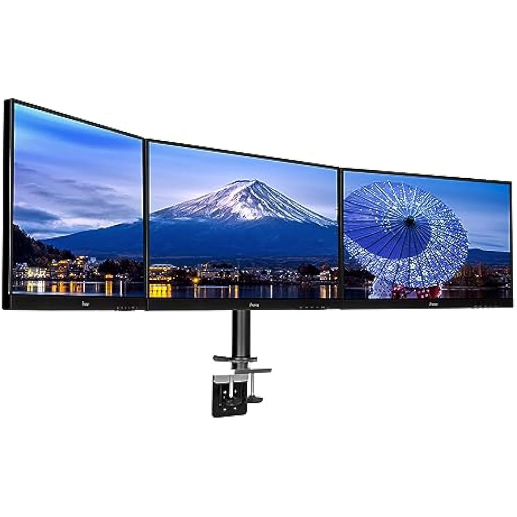 Iiyama DS1003C-B1 Triple Monitor Arm – Desk Mount for 27 Inch Screens