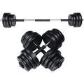 RIP X 30kg Adjustable Dumbbell & Barbell Weight Set - Chrome Steel