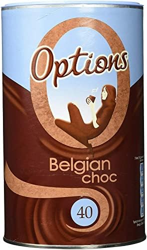 Option Belgian Choc-O-Lait Luxury Instant Hot Chocolate - 2 x 825g