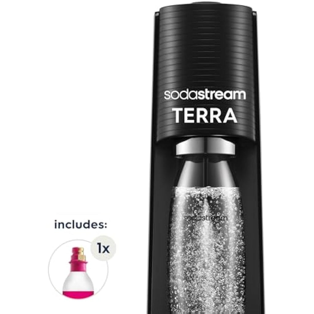 SodaStream Terra Sparkling Water Maker – Quick Connect CO2 System, Black
