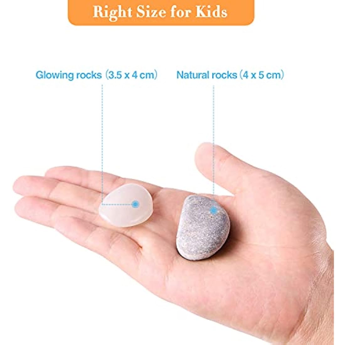 Lekebaby Rock Painting Kit – Glow in the Dark Arts and Crafts for Kids
