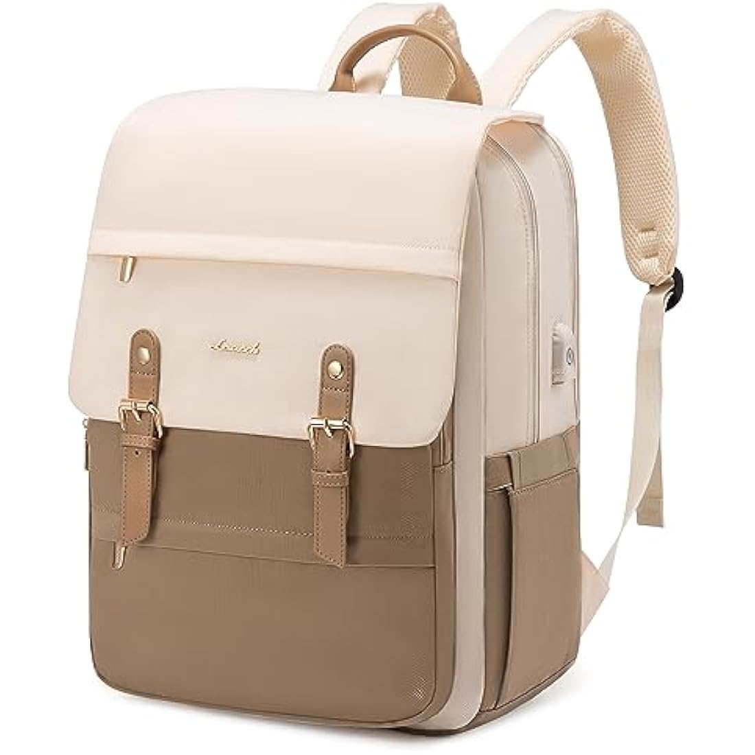 LOVEVOOK 17.3 Inch Laptop Backpack – Vintage Waterproof Travel Rucksack