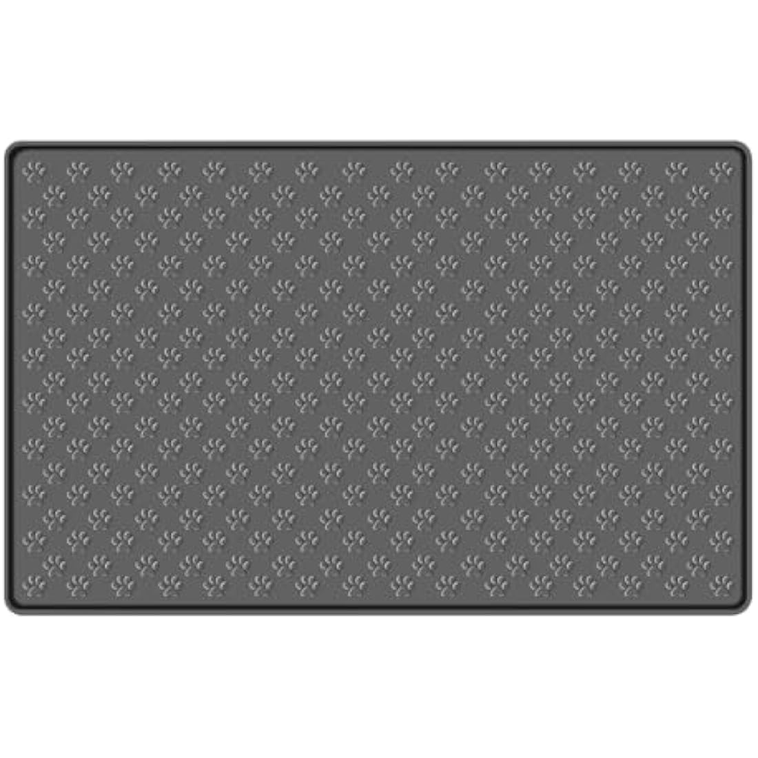 MOACC Silicone Pet Feeding Mat – Waterproof Non-Slip Dog Bowl Mat, Grey
