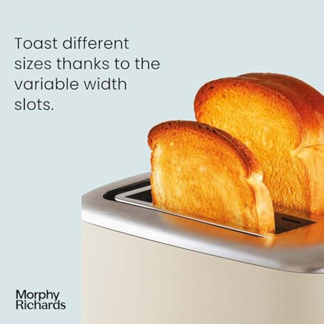 Morphy Richards Equip 2-Slice Toaster | Stainless Steel - Cream