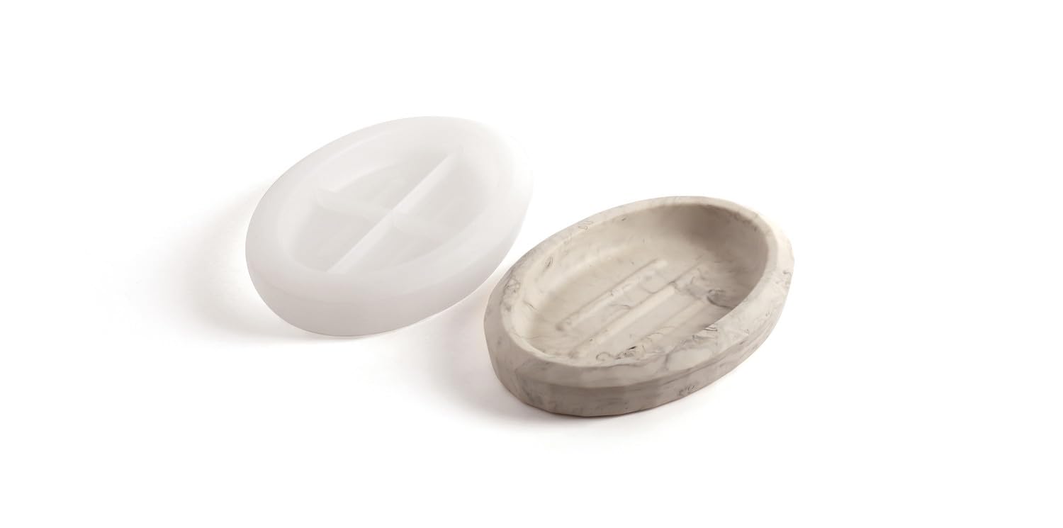 Jolof Store Silicone Soap Dish Mould for Jesmonite and Resin – 15cm