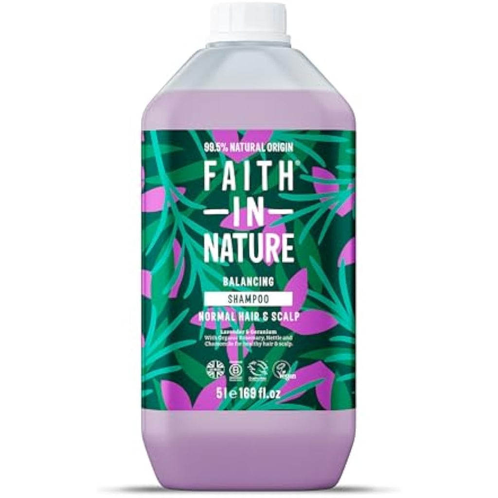 Faith In Nature Lavender & Geranium Shampoo | 5L Bulk Refill Pack