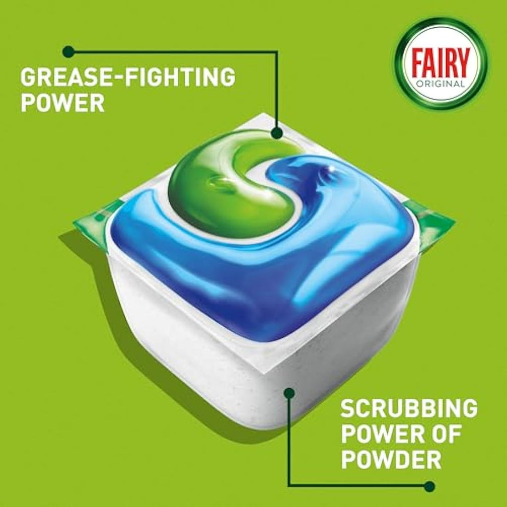 Fairy All-In-1 Original Dishwasher Tablets - Bulk 70 Pack for Grease