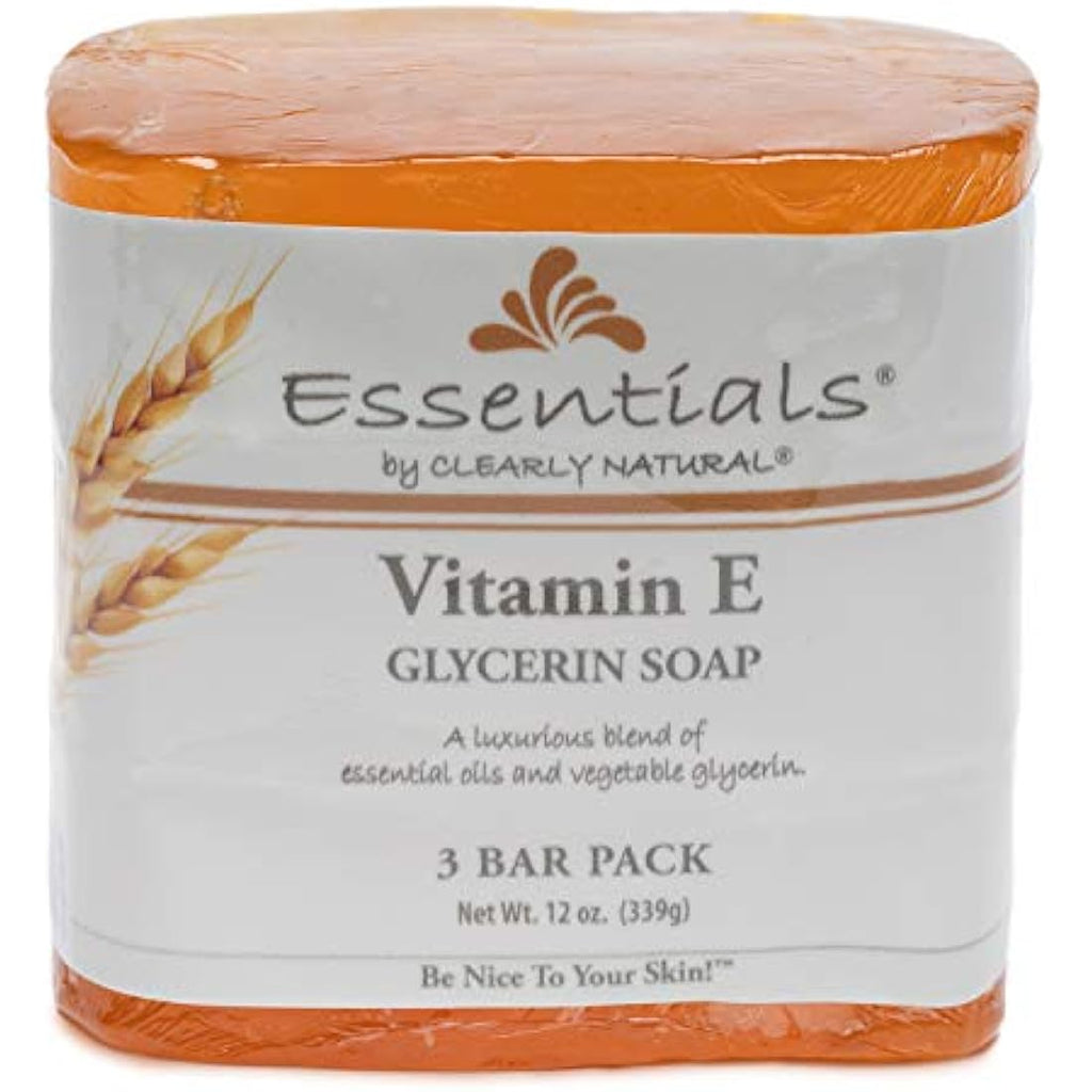 Clearly Natural Glycerin Bar Soap – Vitamin E Moisturizing – 3 Bars