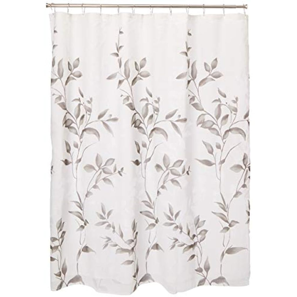 Madison Park Cecily Botanical Shower Curtain - Grey Water Repellent
