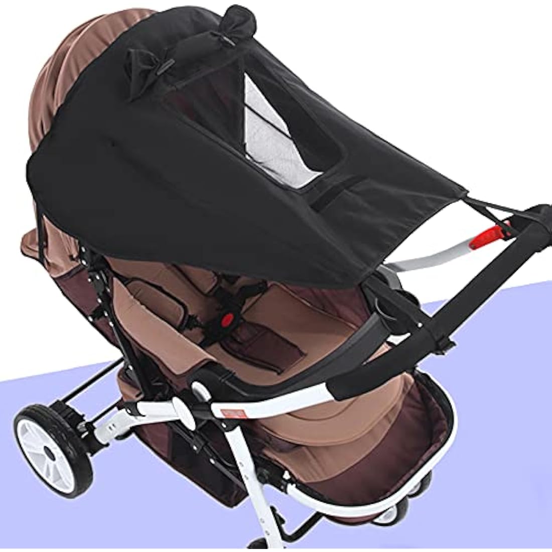 Universal Pram Sunshade – UV 50+ Stroller Cover, Black