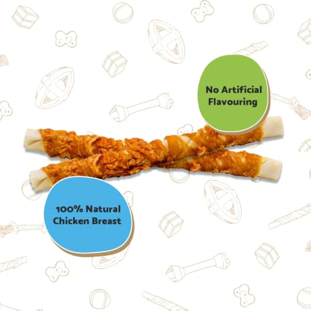 Good Boy Chicken Chewy Twists Dog Treats – Grain Free & High Protein, 320g