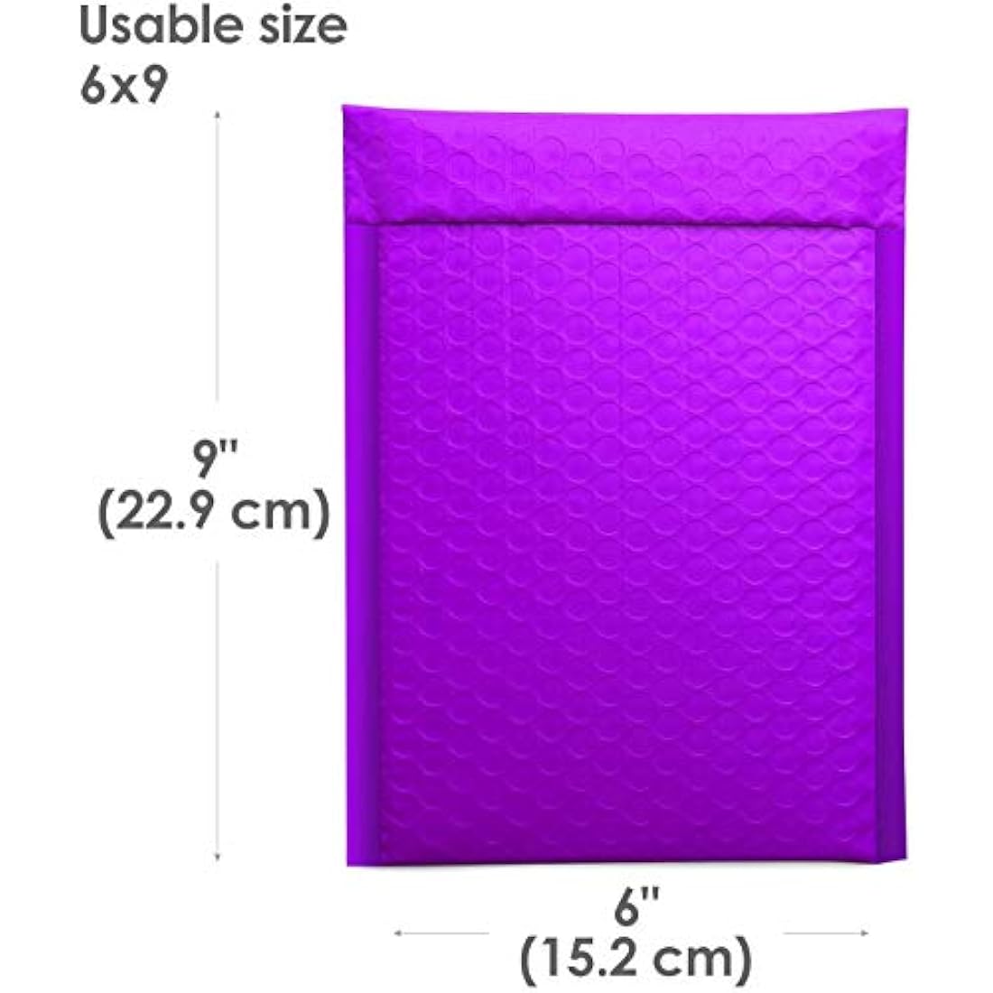 Switory Purple Poly Bubble Mailers – A5 Padded Envelopes, 25 Pack