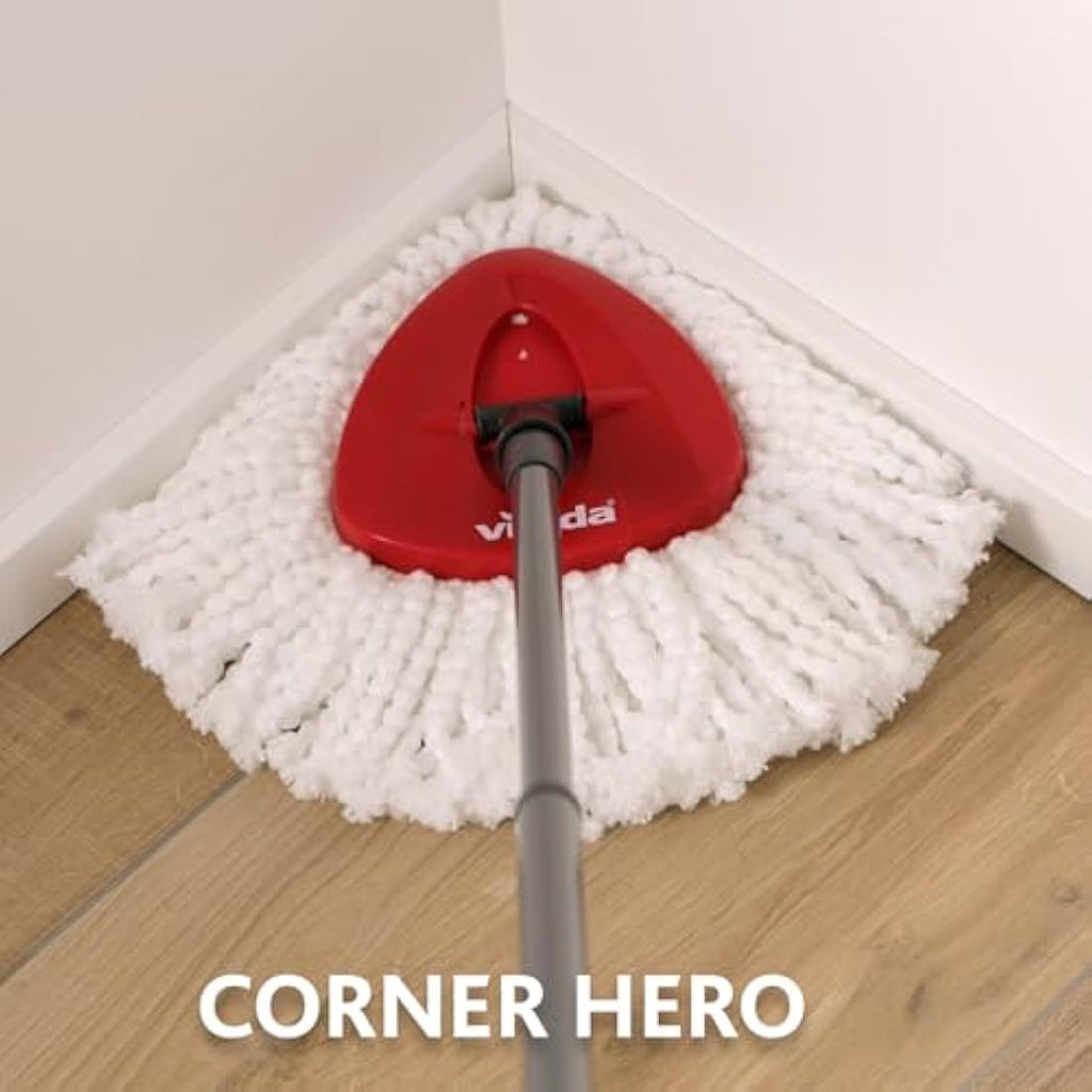 Vileda Microfibre Spin Mop and Bucket Cleaning Kit with Pedal System