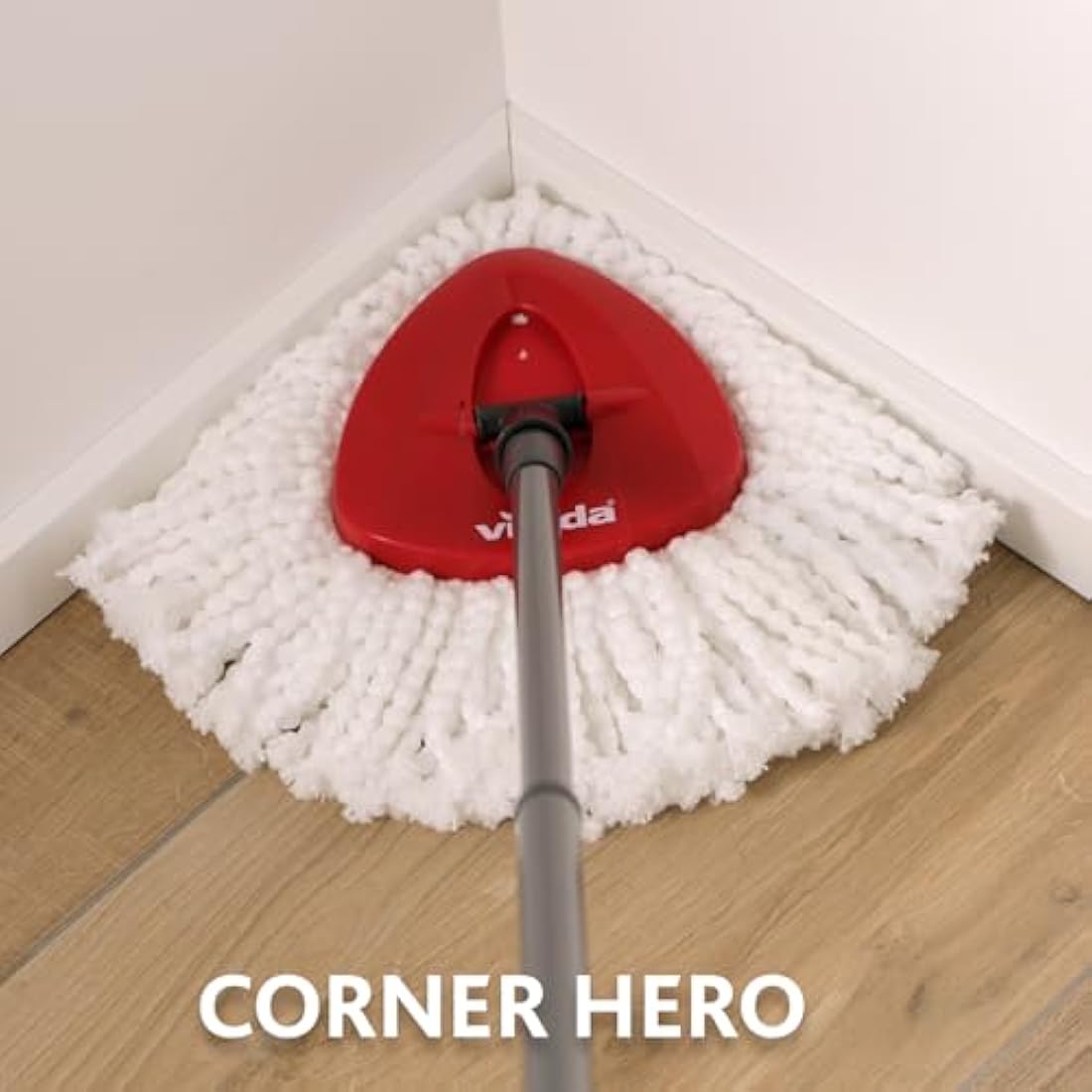 Vileda Microfibre Spin Mop and Bucket Cleaning Kit with Pedal System