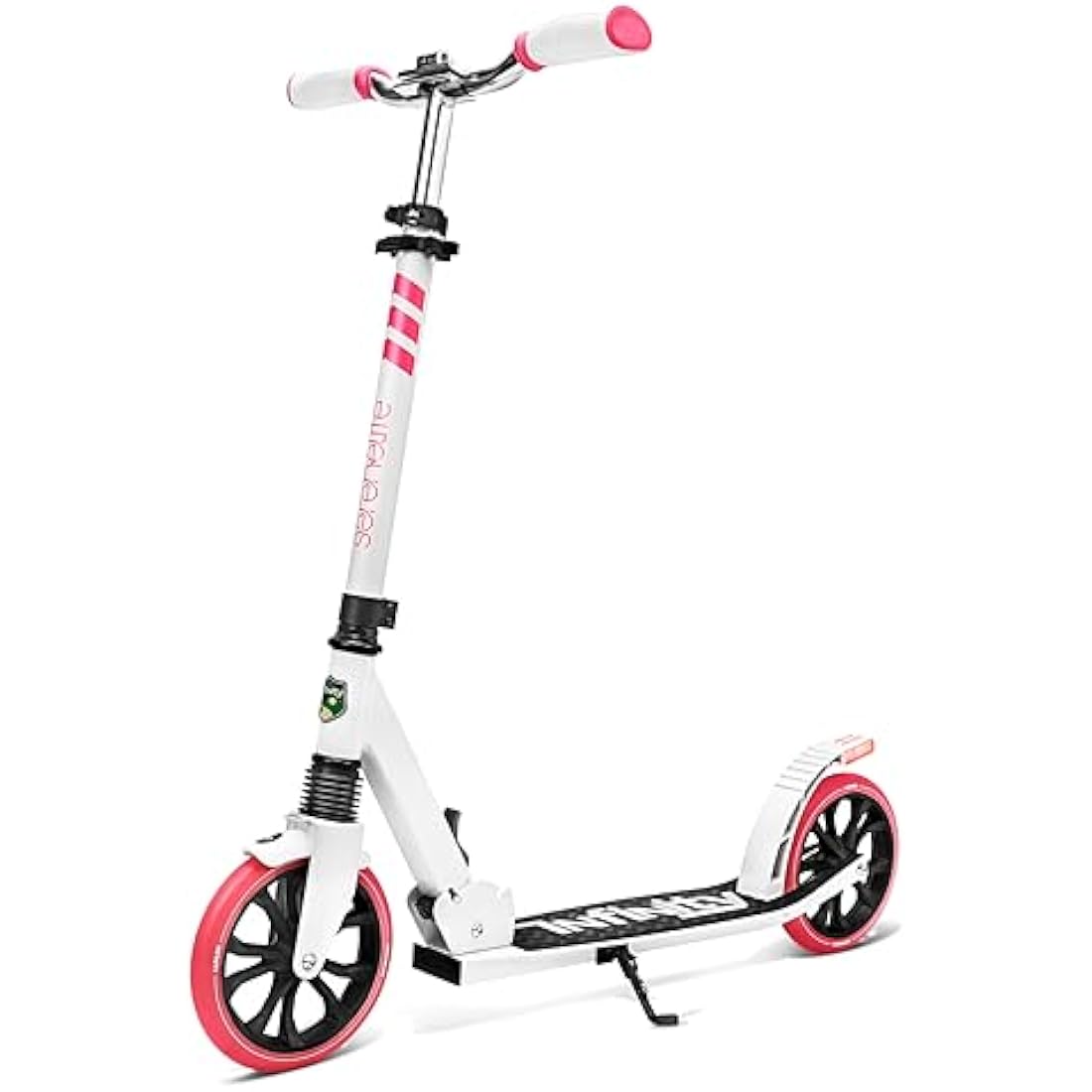 SereneLife Folding Kick Scooter – Adjustable LED Big Wheels for Kids & Teens