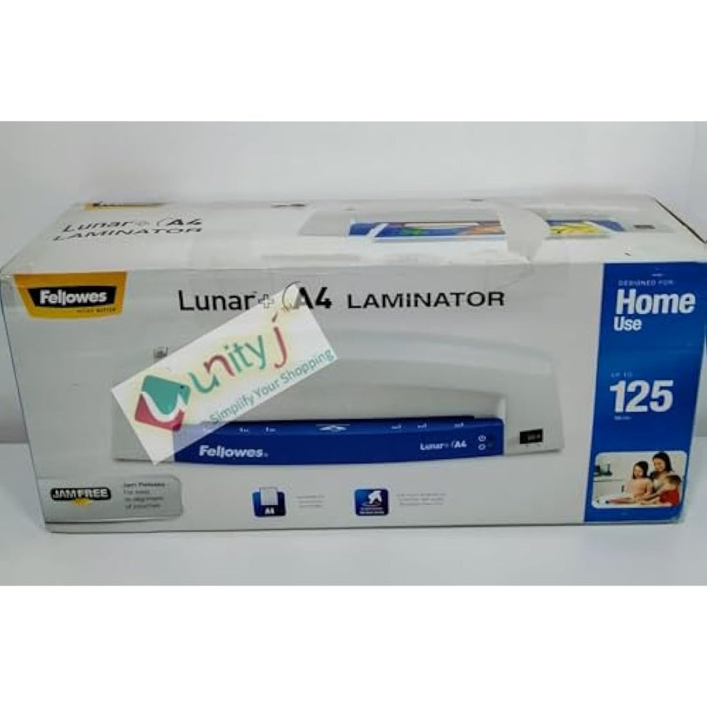 Fellowes Lunar+ A4 Home Laminator | 125 Micron Jam-Free Machine, Blue