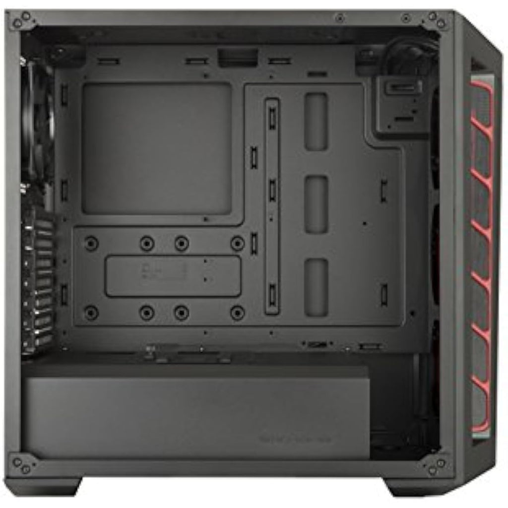 Cooler Master MasterBox MB511 ATX Gaming PC Case – Mesh Front & Red Accent