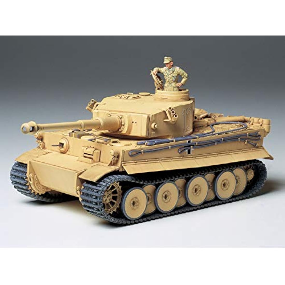 Tamiya Tiger I Initial Production WWII Tank Model Kit - 1:35 Scale