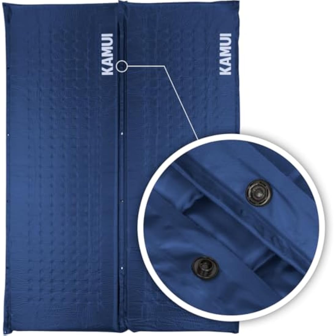 KAMUI Self-Inflating Sleeping Mat | 5cm Thick Foam Camping Pad - Blue
