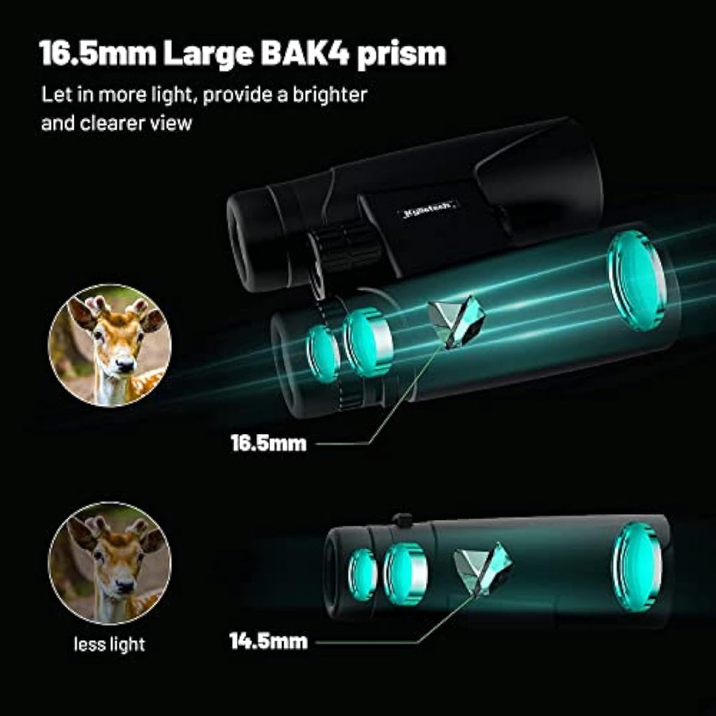 Kylietech 12x42 High Power Binoculars | BAK4 Prism Waterproof Optics