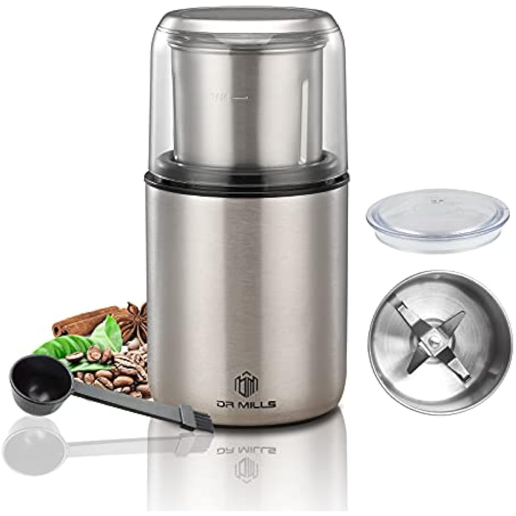DR MILLS DM-7452 Electric Coffee and Spice Grinder | Stainless Steel