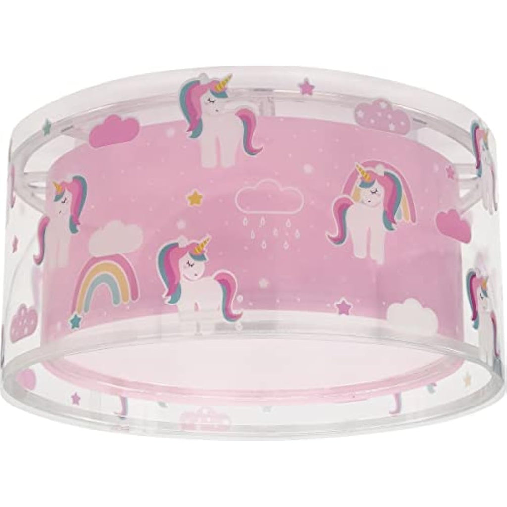 Jolof Store Unicorn & Animal Children's Ceiling Light - Pink Nursery Lamp