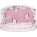 Jolof Store Unicorn & Animal Children's Ceiling Light - Pink Nursery Lamp