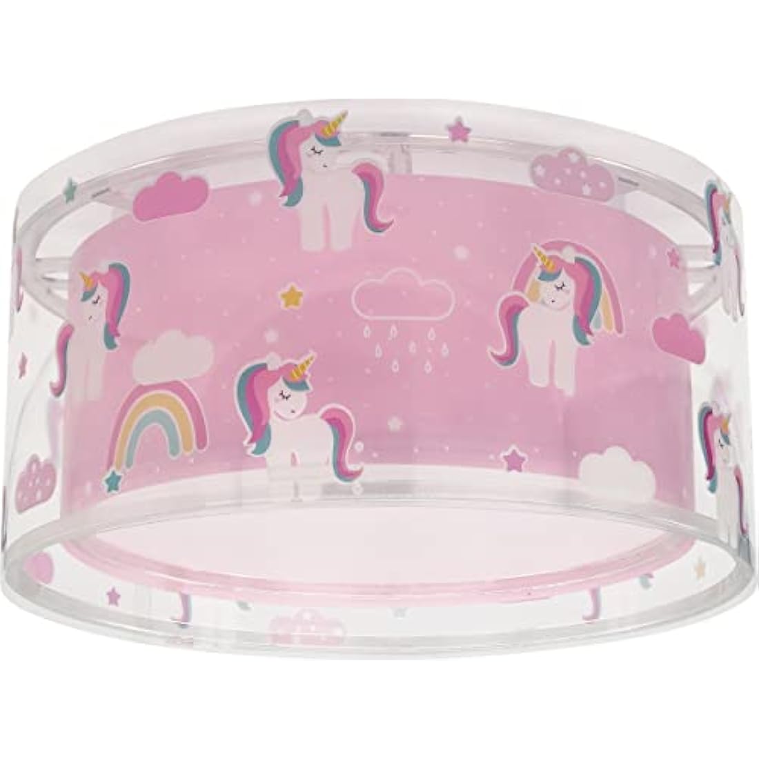 Jolof Store Unicorn & Animal Children's Ceiling Light - Pink Nursery Lamp
