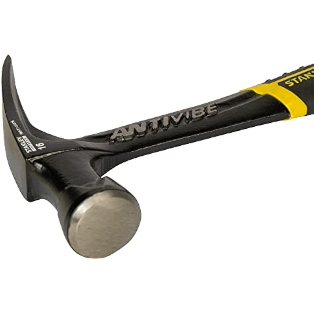 Stanley FatMax AntiVibe All Steel Rip Claw Hammer - 450g (16oz) Black