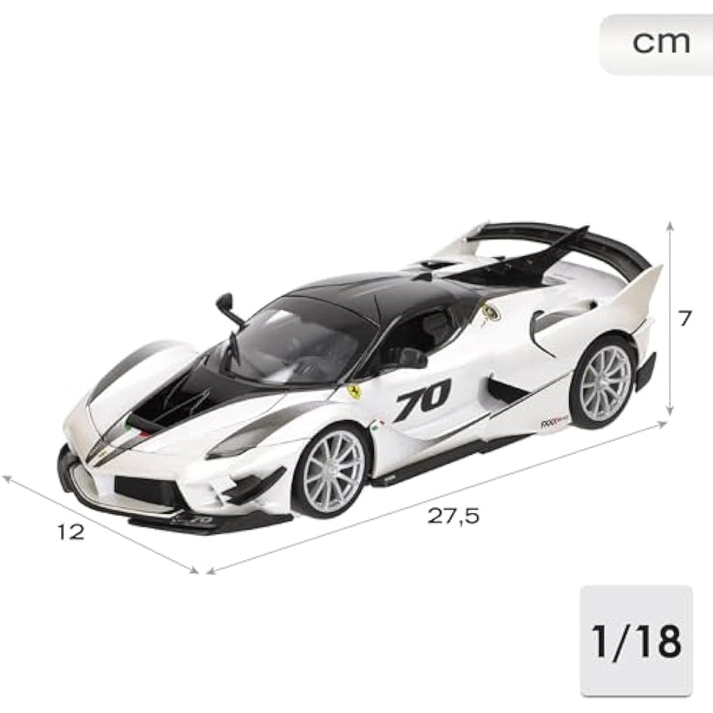 Bburago Ferrari FXX K Evoluzione Diecast Model Car – 1:18 Scale Replica