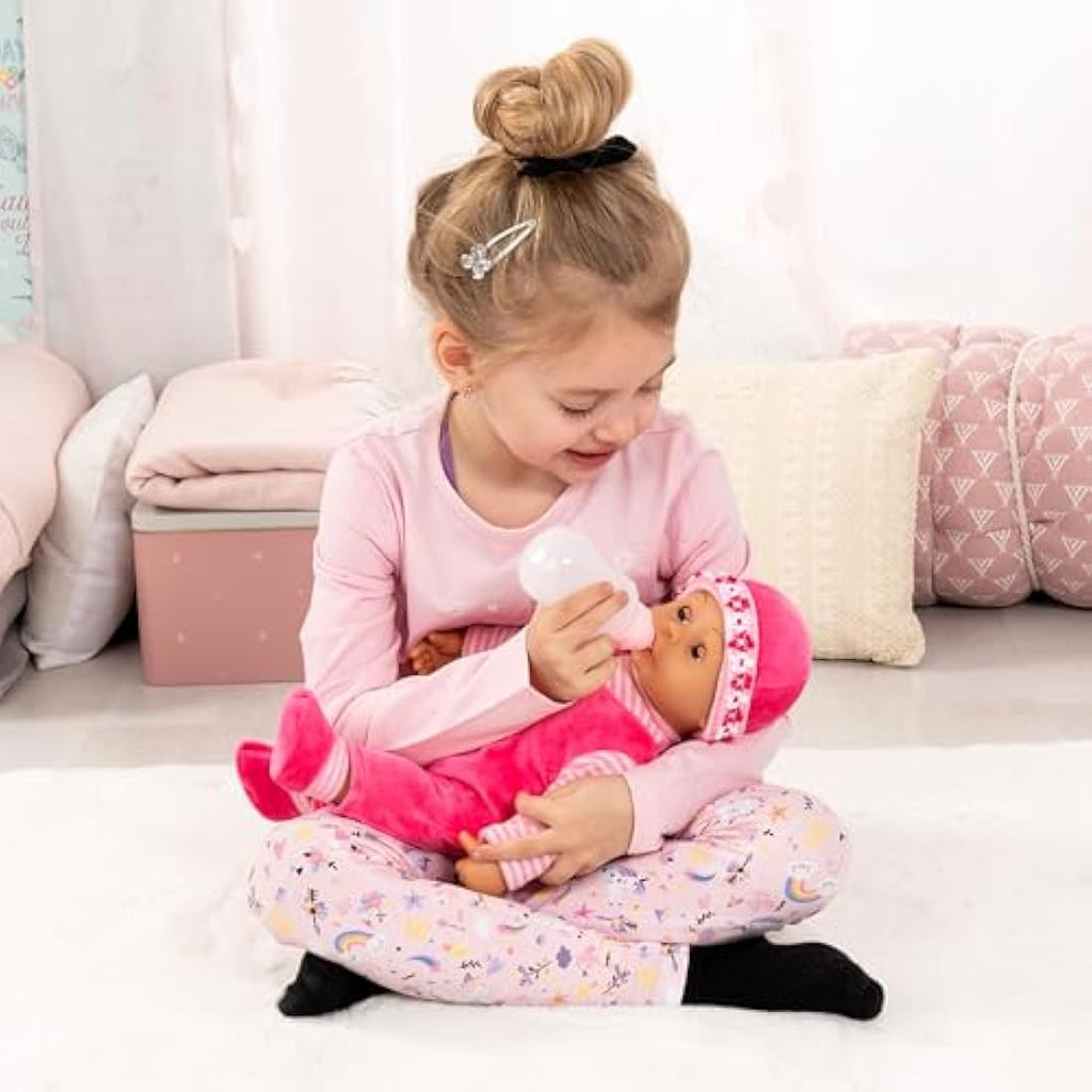 Bayer Design 15-Inch First Words Baby Doll with 24 Sounds - Pink