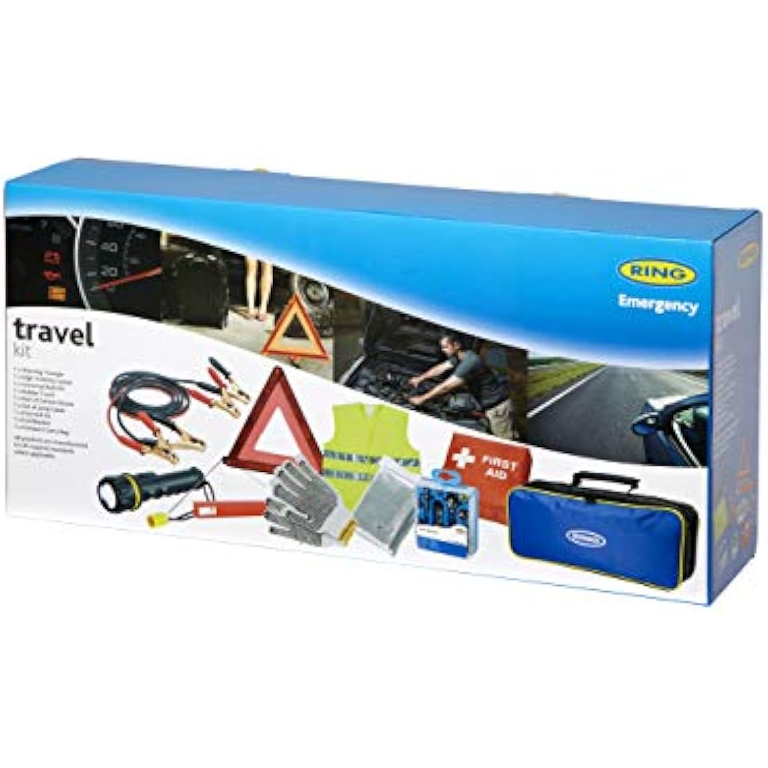 Ring Automotive Car Emergency Travel Kit – Roadside Safety Essentials