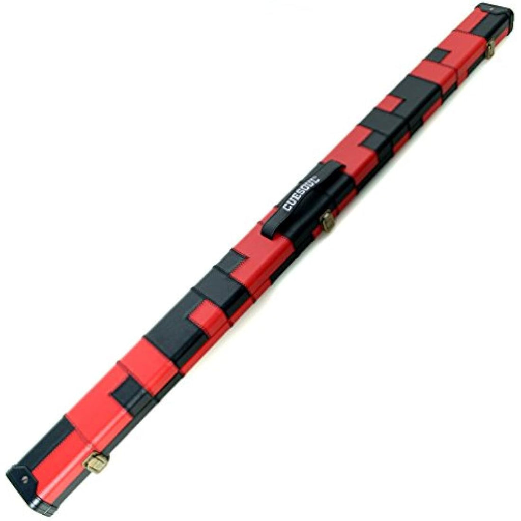 CUESOUL 57" Hand-Spliced 3/4 Snooker Cue | Ash Wood & Leatherette Case